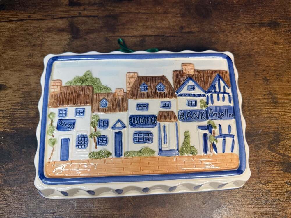The Haldon Group 1978 Vintage English Village Ceramic Wall hanging